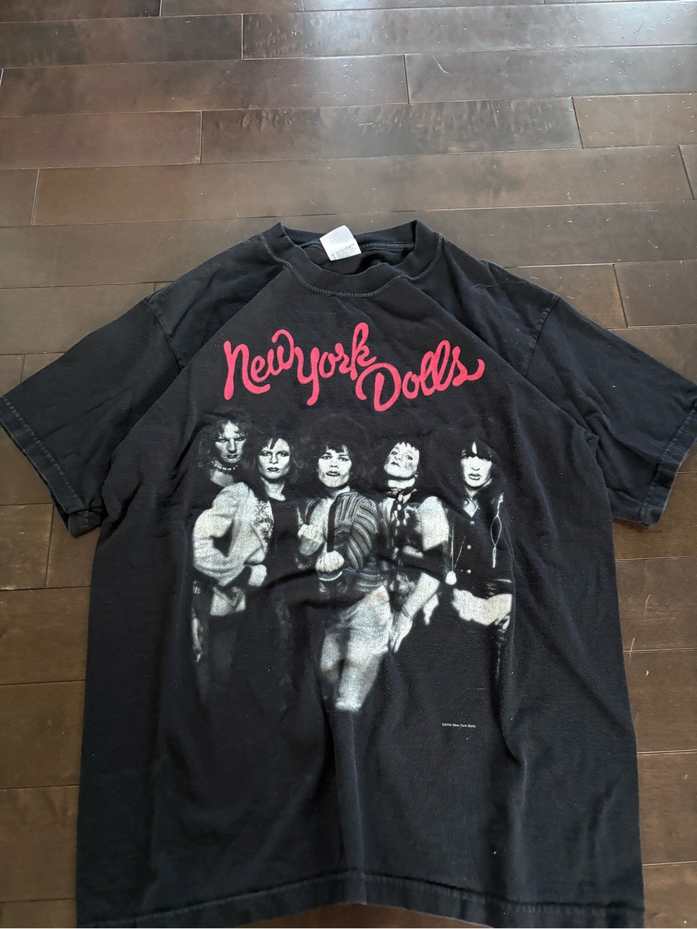 Vintage New York Dolls Black Graphic Band Tee